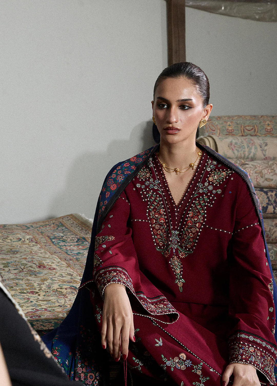 Jugnu by Hussain Rehar Karandi Embroidered Suits 3 Piece