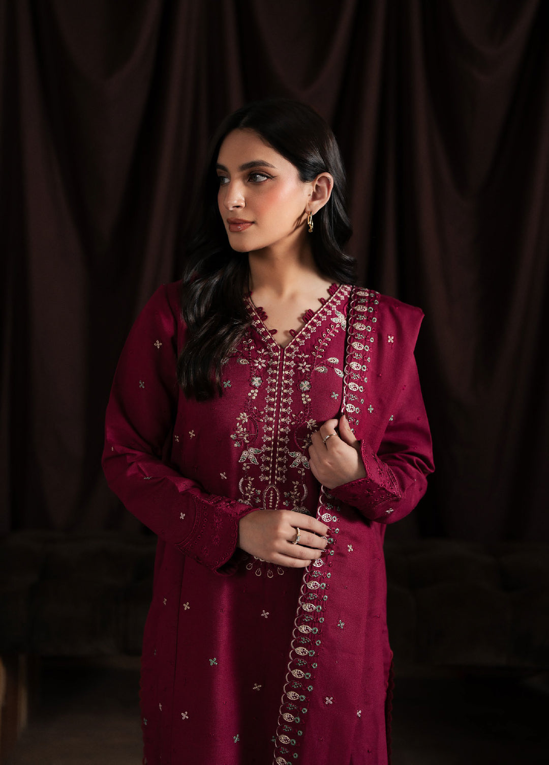 Neeshay Winter Reverie  Karandi Embroidered Suits 3 Piece