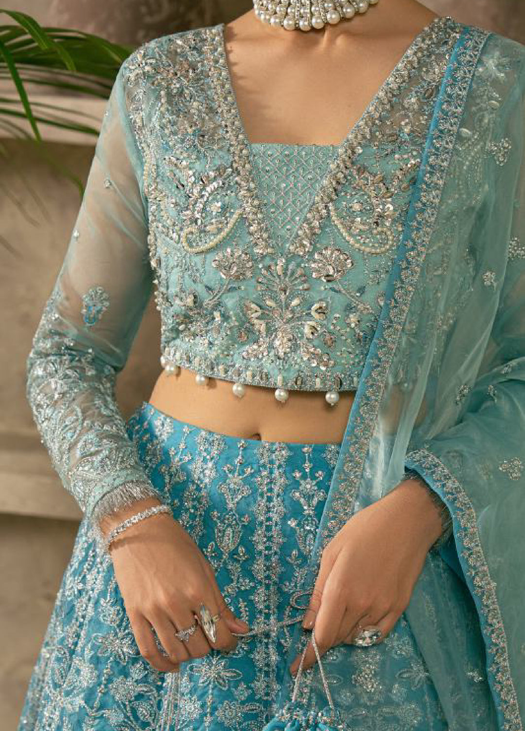 Azira by Gulaal  Luxury Embroidered Organza 3 piece
