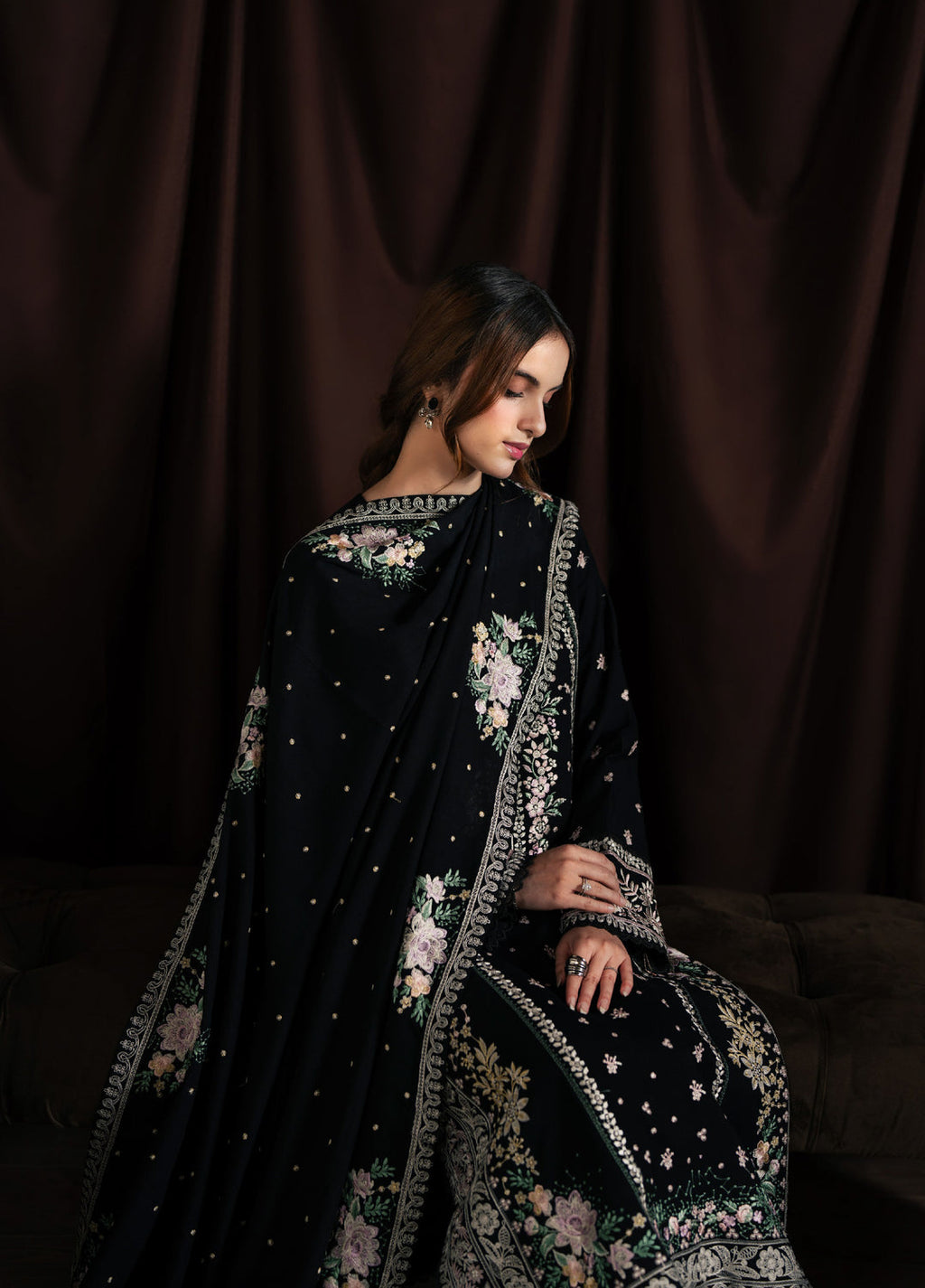 Neeshay Winter Reverie  Karandi Embroidered Suits 3 Piece
