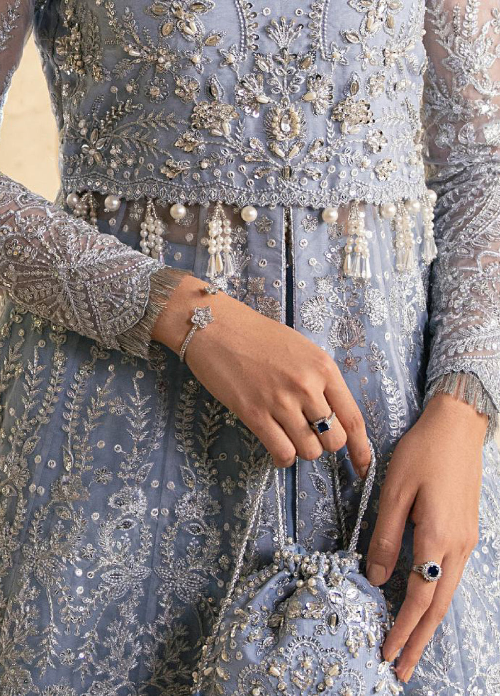 Azira by Gulaal  Luxury Embroidered Organza 3 piece