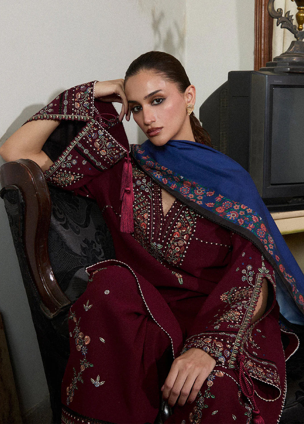 Jugnu by Hussain Rehar Karandi Embroidered Suits 3 Piece