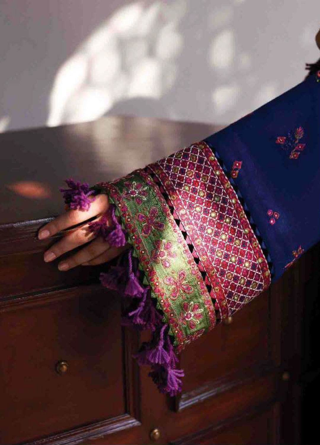 Amaris by Republic Womenswear  Luxury Shawl Karandi Embroidered Suits 3 Piece