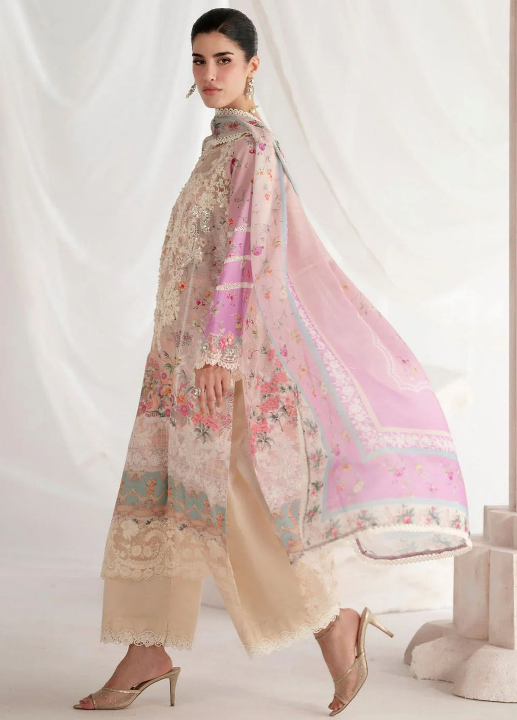 Ajr couture Embroidered Silk Suits Unstitched