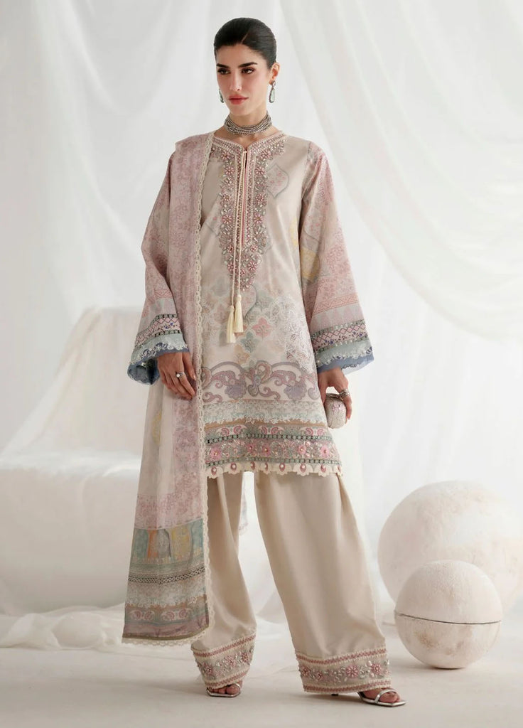 Ajr couture Embroidered Silk Suits Unstitched 3 Piece