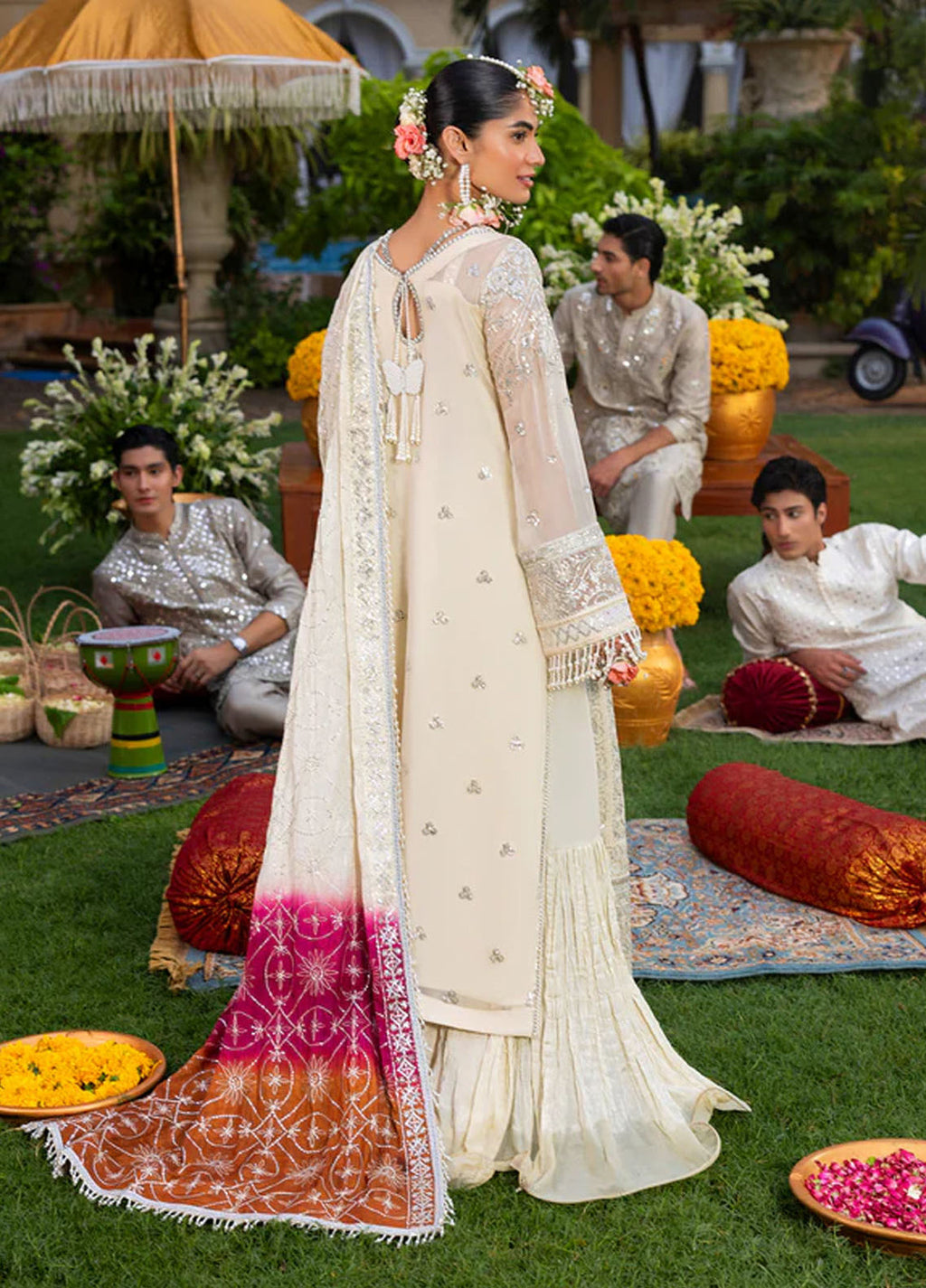 Sahane Embroidered Chiffon Suits Stitched 4 Piece