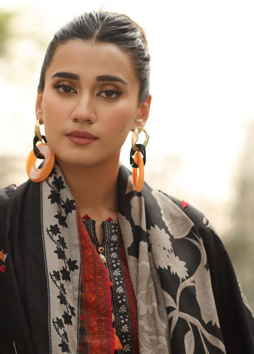 C Prints by Charizma Printed Linen Suits 3 Piece