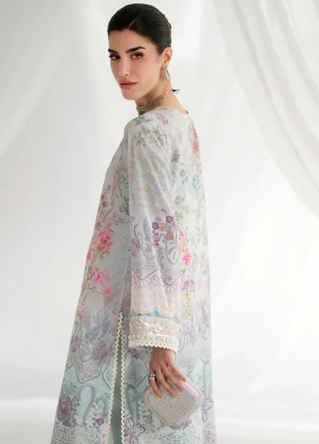 Ajr couture Embroidered Silk Suits Unstitched