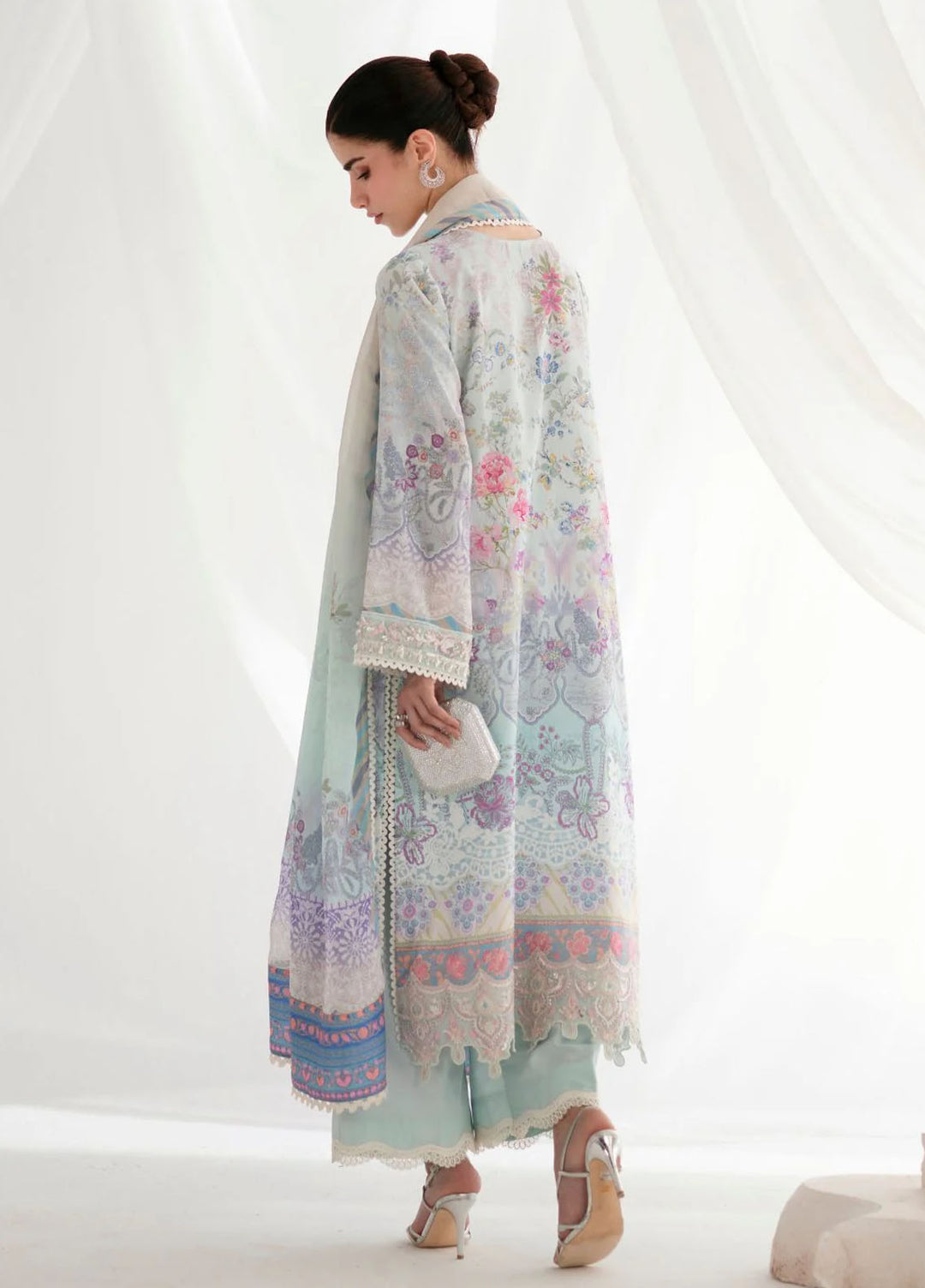 Ajr couture Embroidered Silk Suits Unstitched