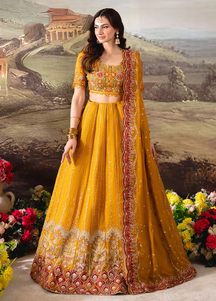 Dastaan by Neeshay Embroidered Chiffon Suits 3 Piece