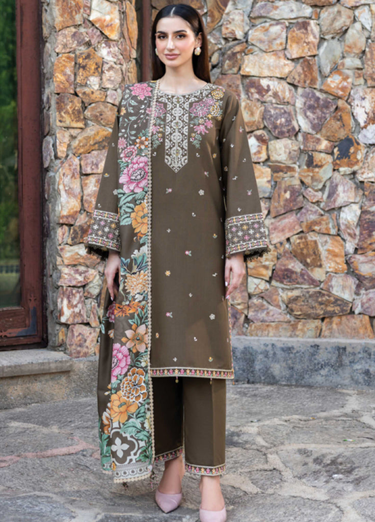 Eminence by Farasha Embroidered Khaddar Suits  3 Piece