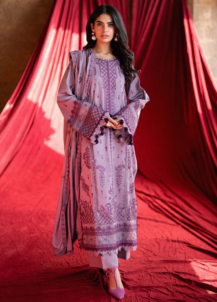 Shades Of Winter by Florent Marina Twill Embroidered Suits 3 Piece