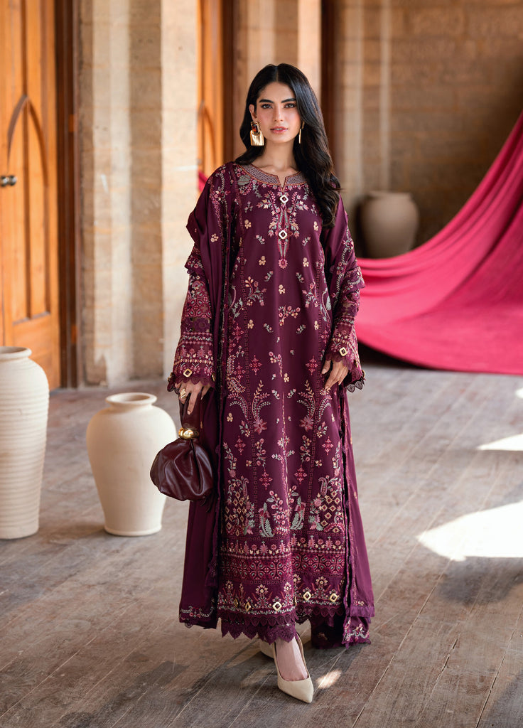 Shades Of Winter by Florent  Marina Twill Embroidered Suits 3 Piece