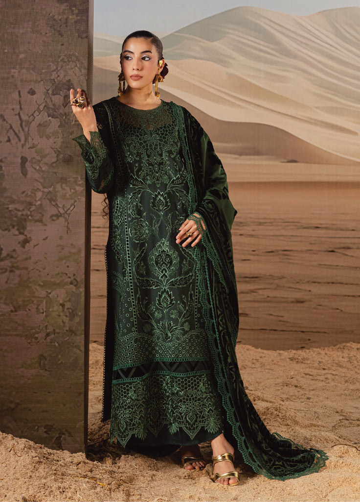 Amelia by MahnurLuxury Cotrai Embroidered 3 Piece Suits