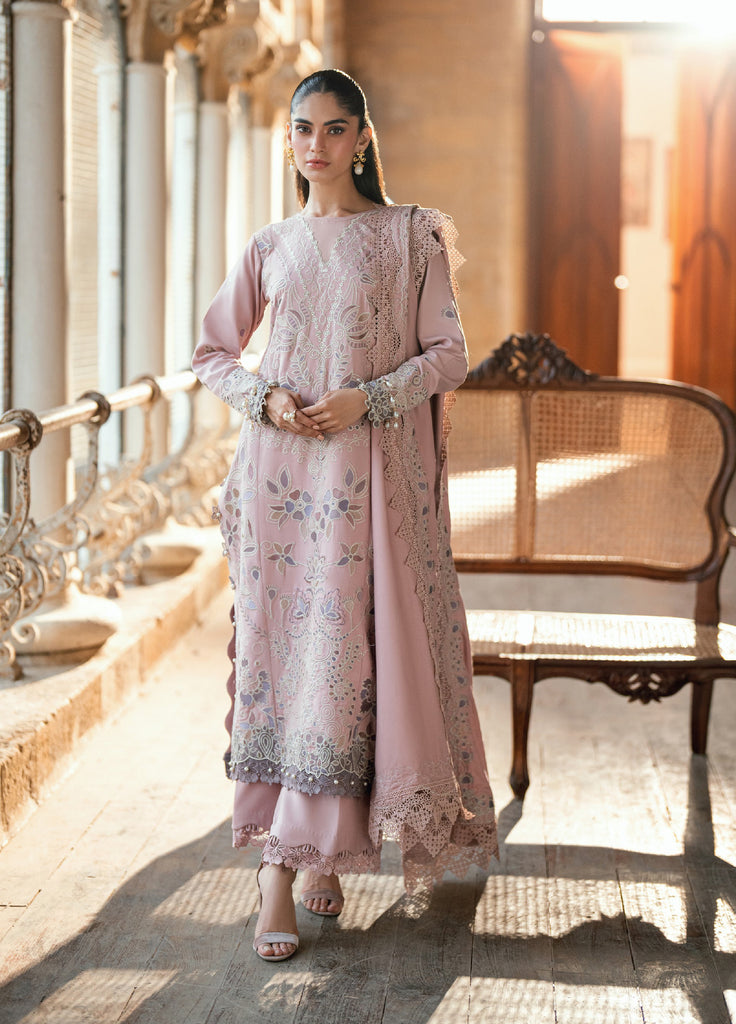 Shades Of Winter by Florent Marina Twill Embroidered Suits 3 Piece