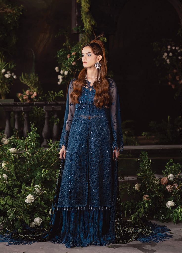 Amelia by Mahnur Stitched Luxury Organza Embroidered 3 Piece Suits MN25AL AM-008 - Winter Collection