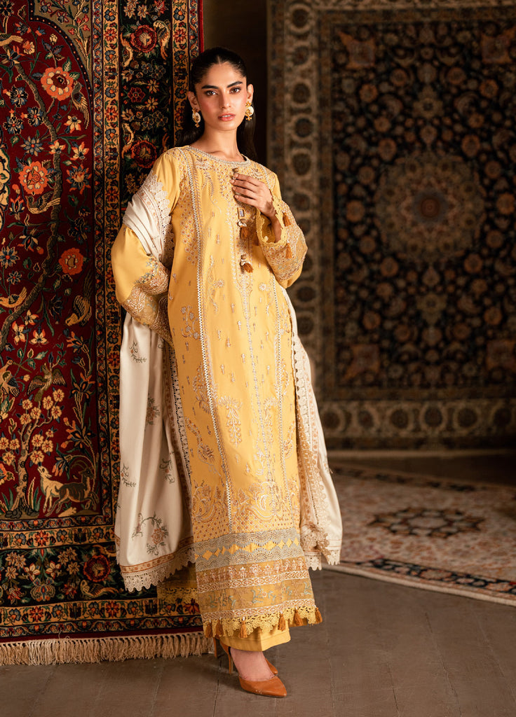 Shades Of Winter by Florent  Marina Twill Embroidered Suits 3 Piece