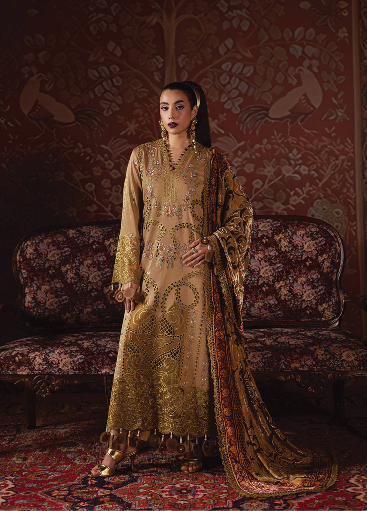 Amelia by Mahnur Luxury Cotrai Embroidered 3 Piece Suits