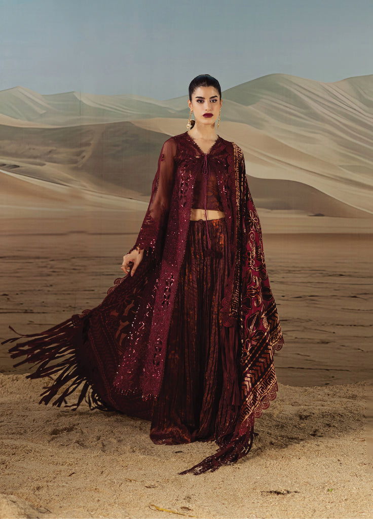 Amelia by Mahnur Luxury Organza Embroidered 3 Piece Suits