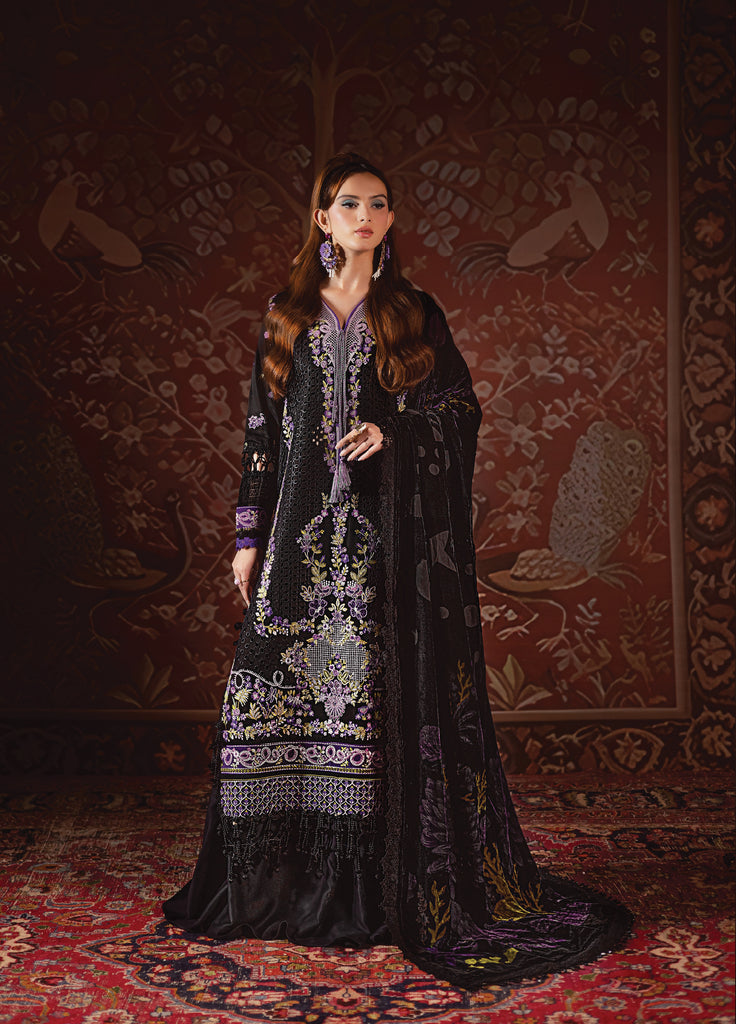 Amelia by Mahnur Stitched Luxury Cotrai Embroidered 3 Piece Suits MN25AL AM-001 - Winter Collection