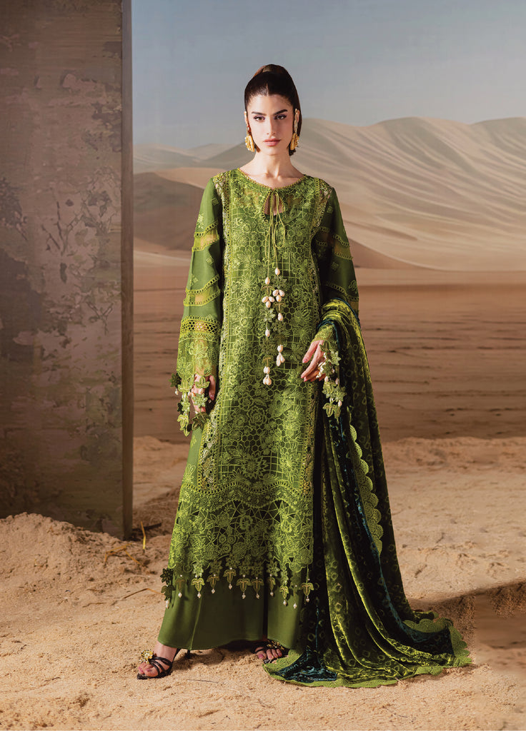 Amelia by Mahnur Luxury Cotrai Embroidered 3 Piece Suits