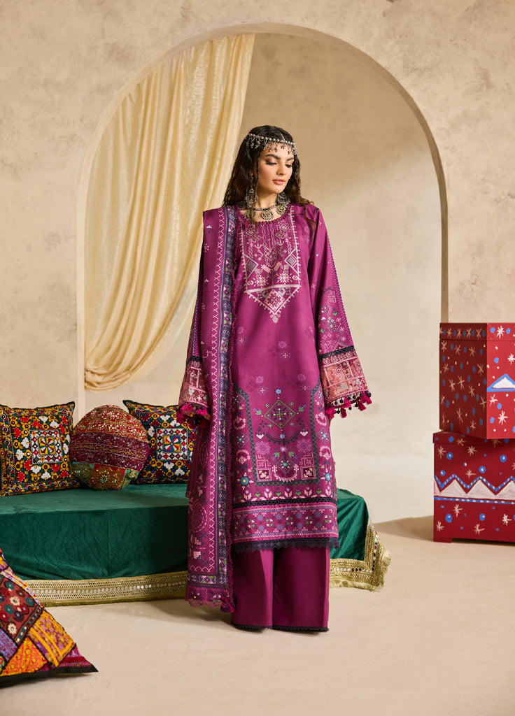 Zync by Florent One Nation Khaddar Embroidered Suits 3 Piece