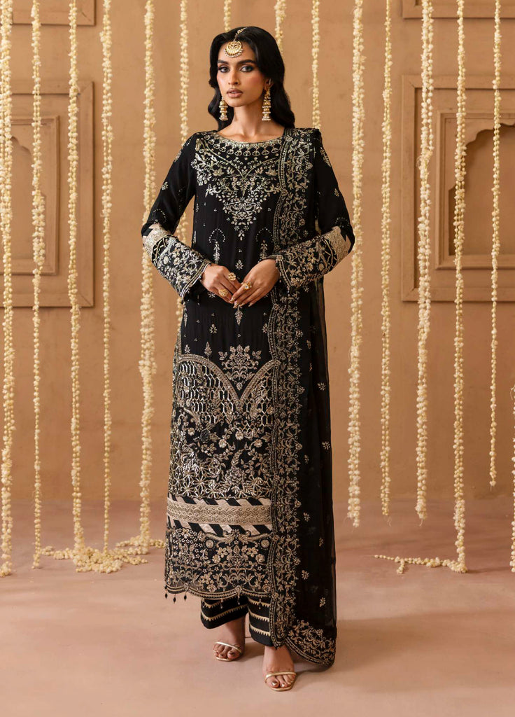 Shehrzadi by Emaan Adeel Unstitched Embroidered Chiffon 3 piece