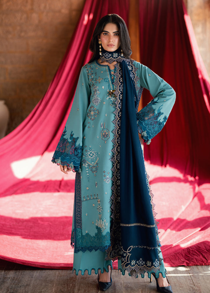 Shades Of Winter by Florent  Marina Twill Embroidered Suits 3 Piece