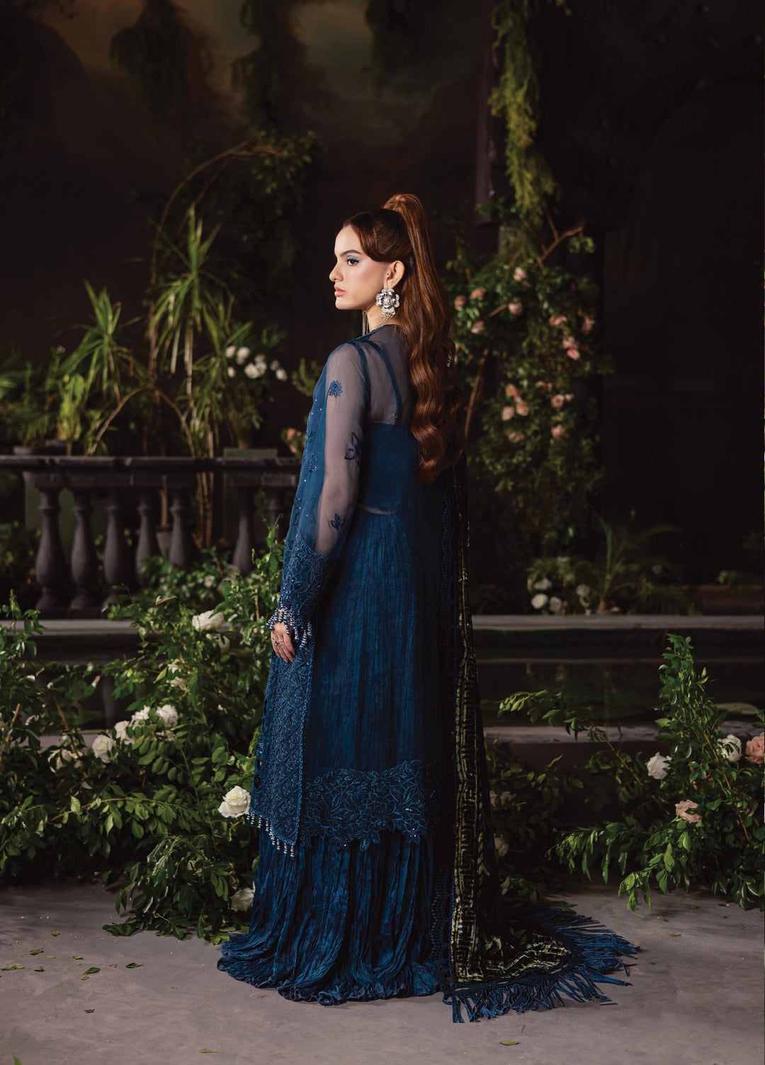 Amelia by Mahnur Stitched Luxury Organza Embroidered 3 Piece Suits MN25AL AM-008 - Winter Collection