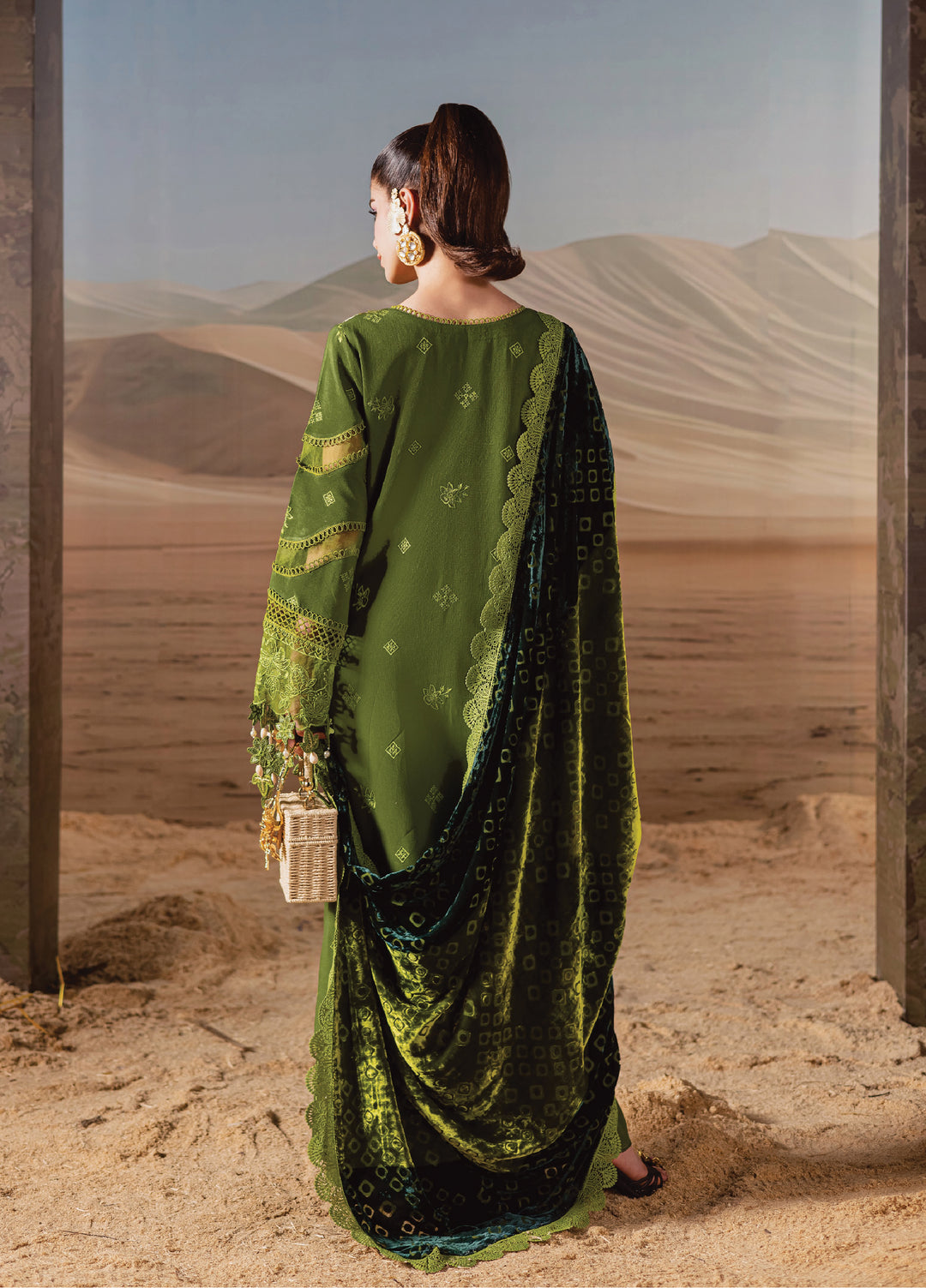 Amelia by Mahnur Luxury Cotrai Embroidered 3 Piece Suits