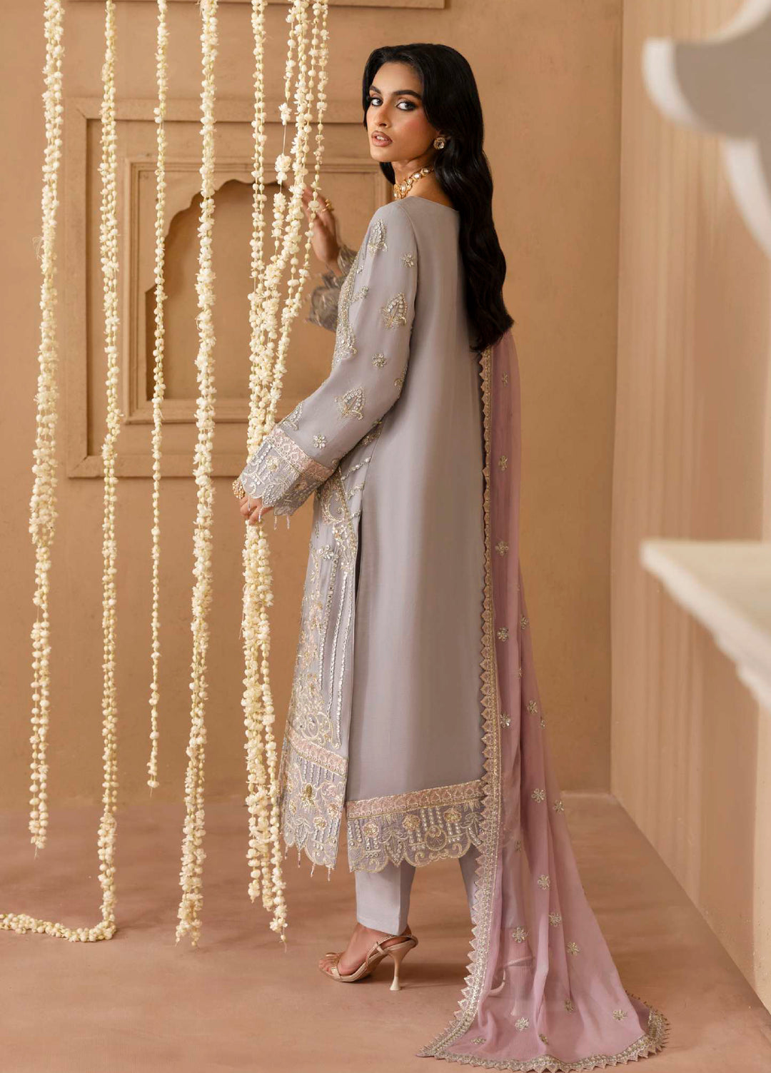 Shehrzadi by Emaan Adeel  Embroidered Chiffon 3 piece
