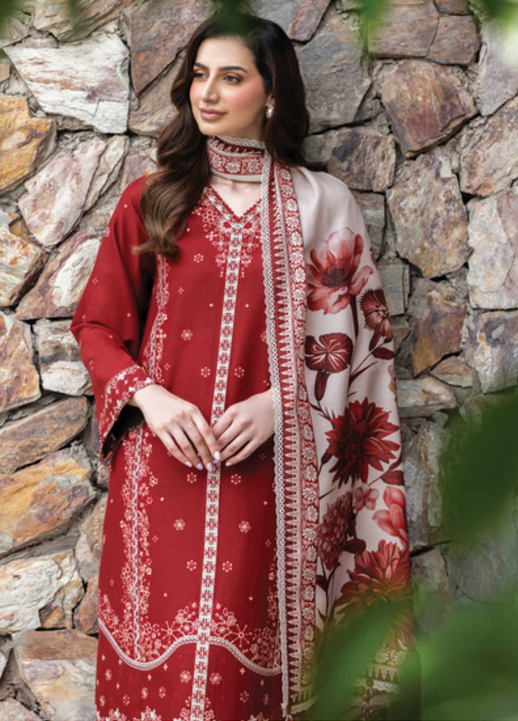 Khaddar Suits Embroidered  3 Piece