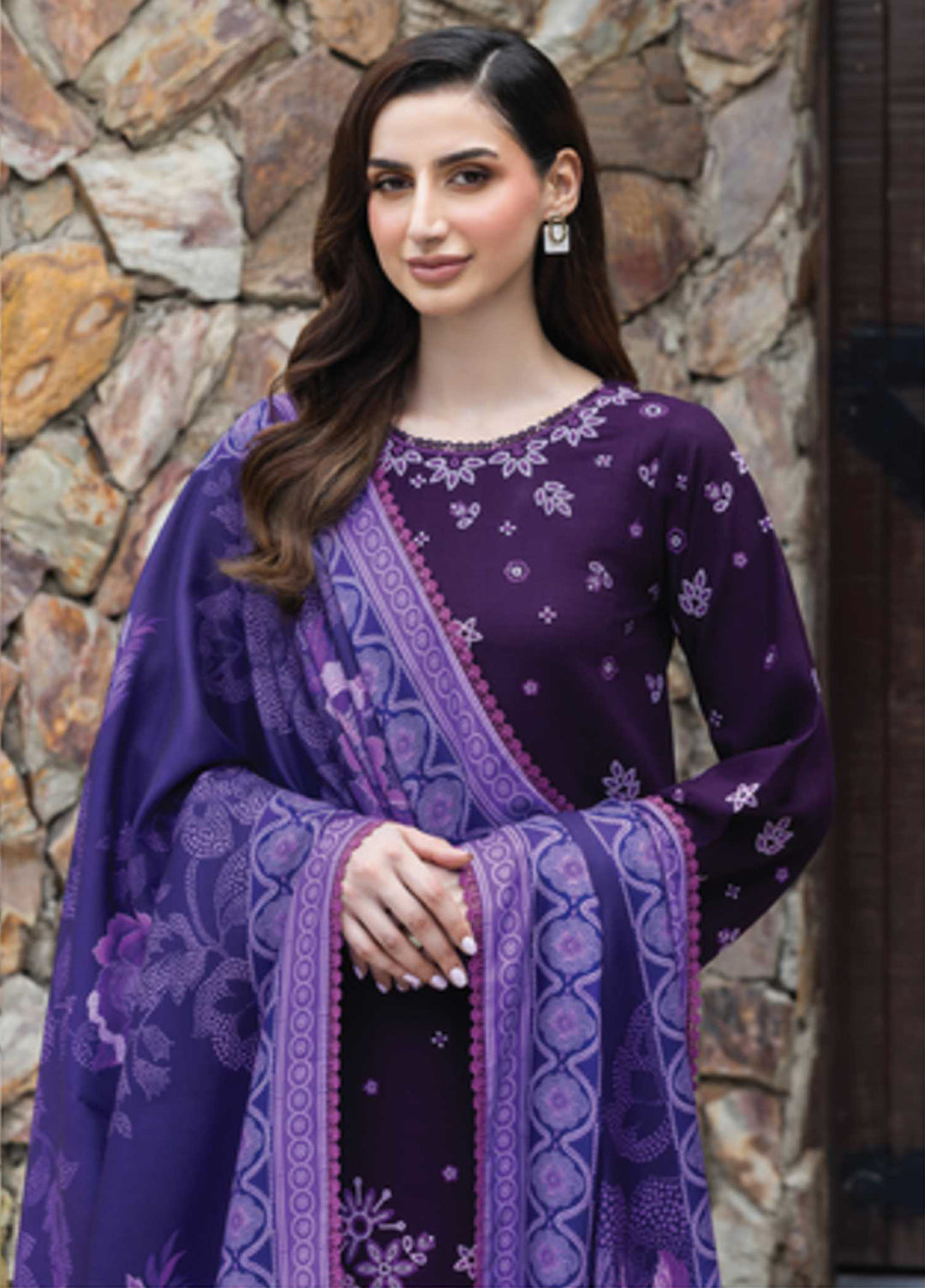 Eminence by Farasha Embroidered Khaddar Suits 3 Piece