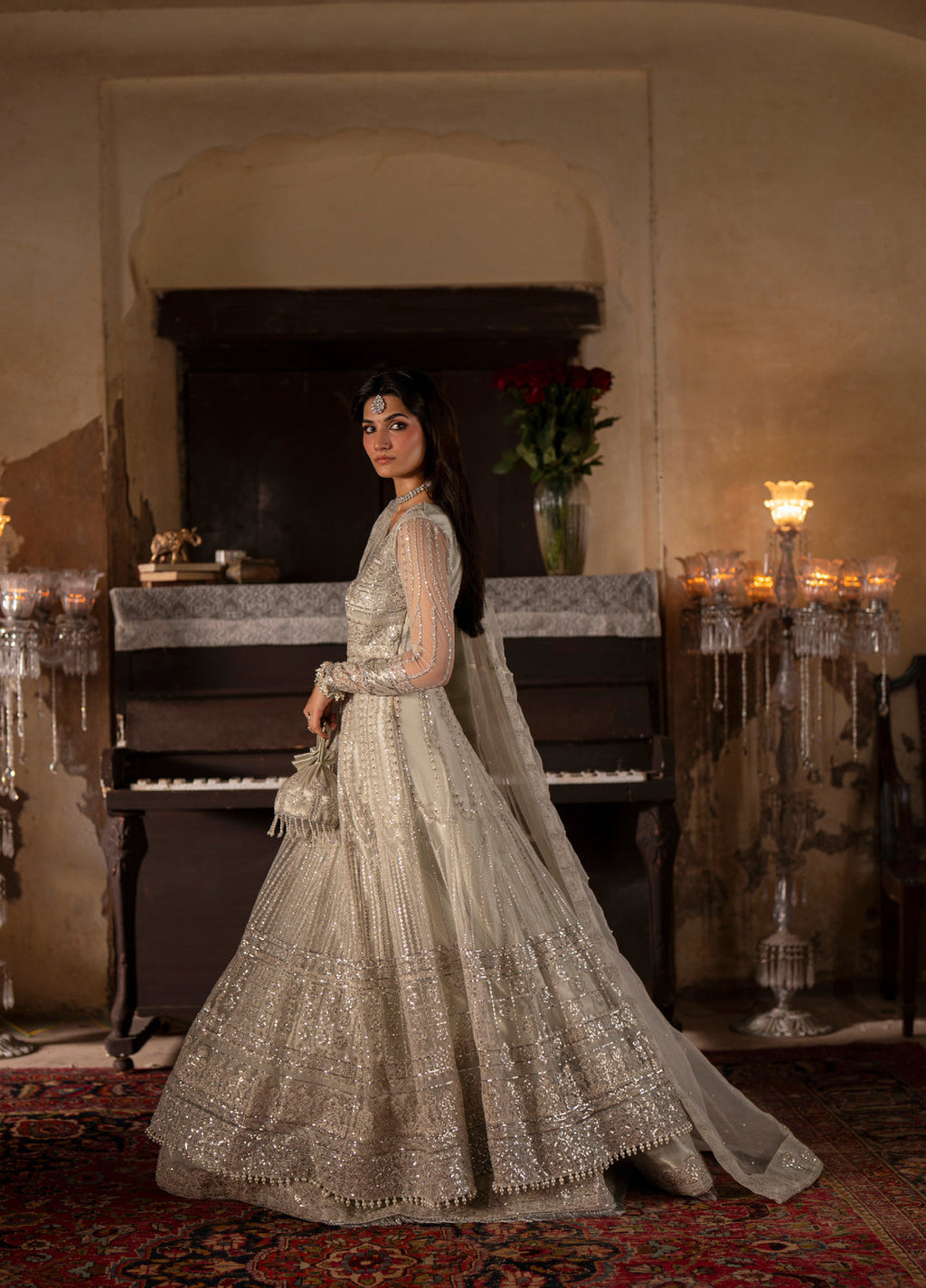 Dastan E Ishq by Ajr Festive Embroidered Net 3 Piece Suits