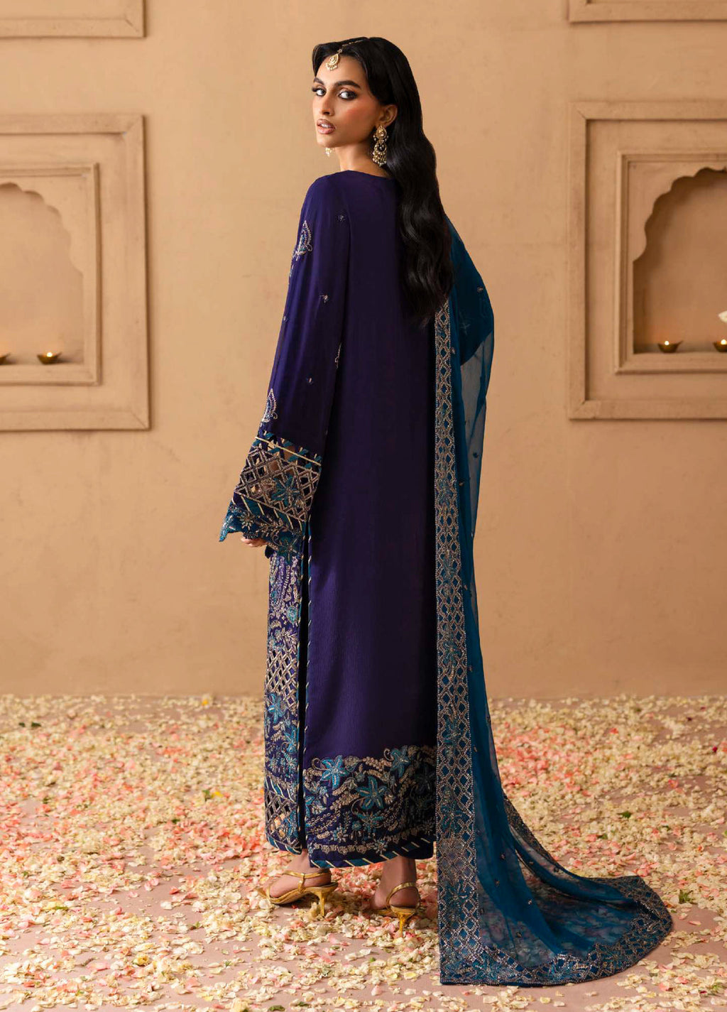 Shehrzadi by Emaan Adeel  Embroidered Chiffon 3 piece