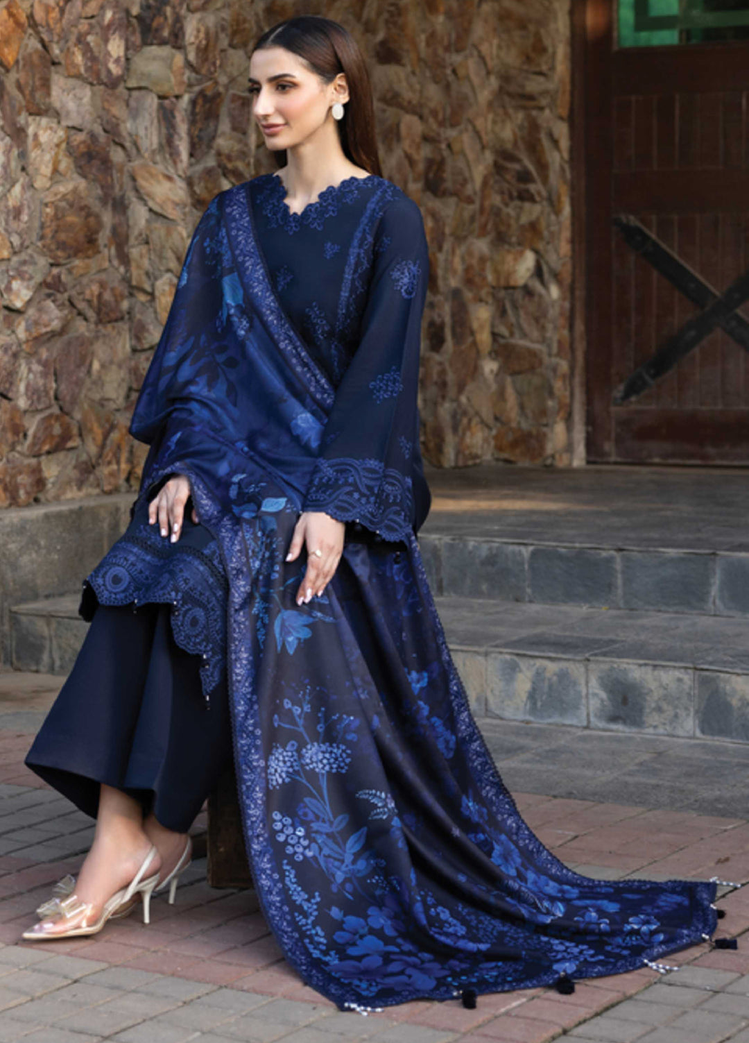 Eminence by Farasha Embroidered Khaddar Suits  3 Piece