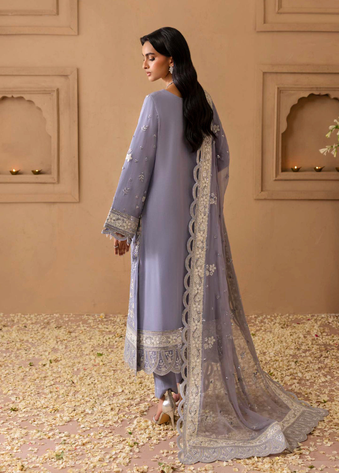 Shehrzadi by Emaan Adeel  Embroidered Chiffon 3 piece