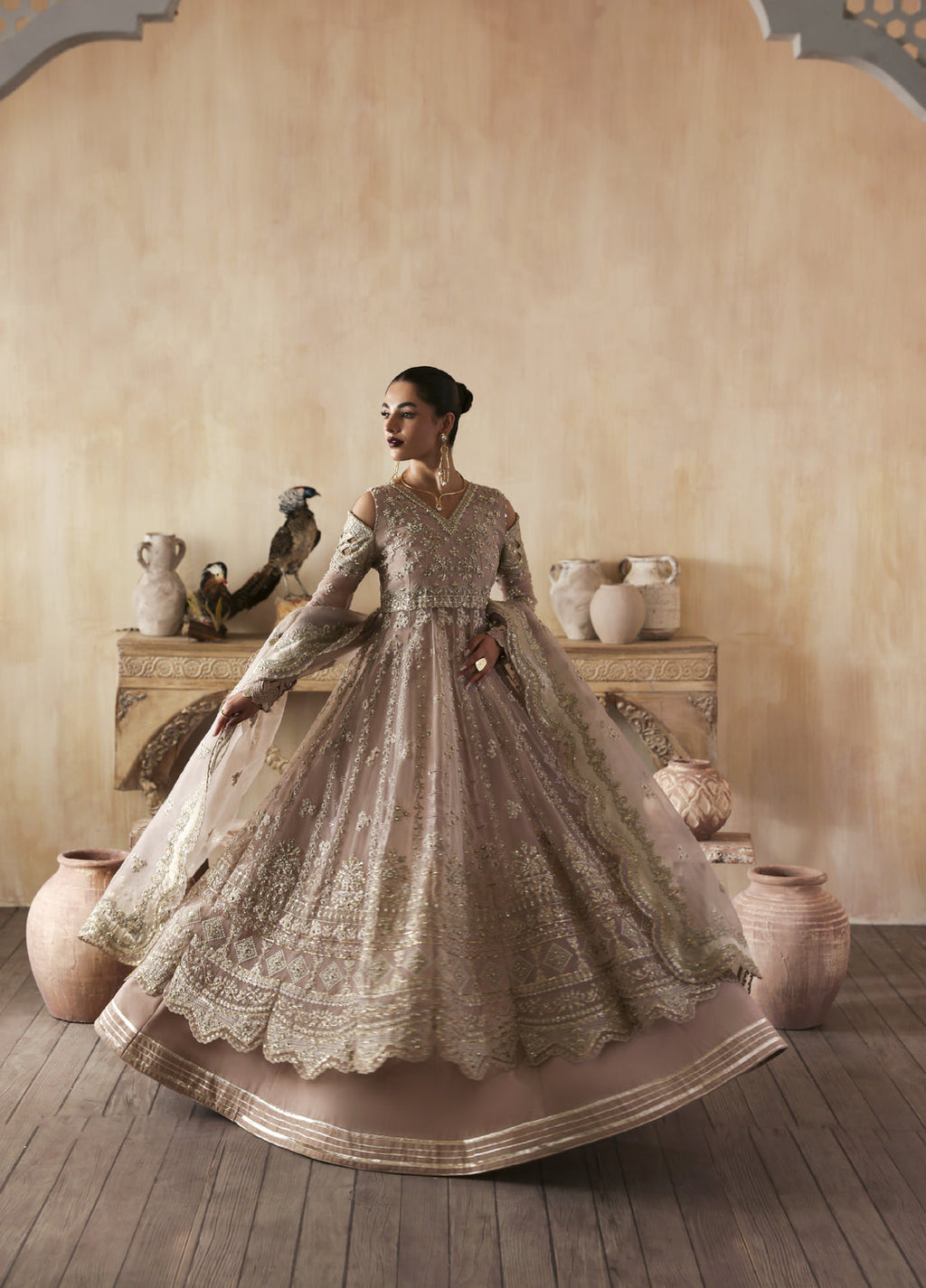 Jahanara by Zarposh Embroidered Organza Suits Unstitched 3 Piece