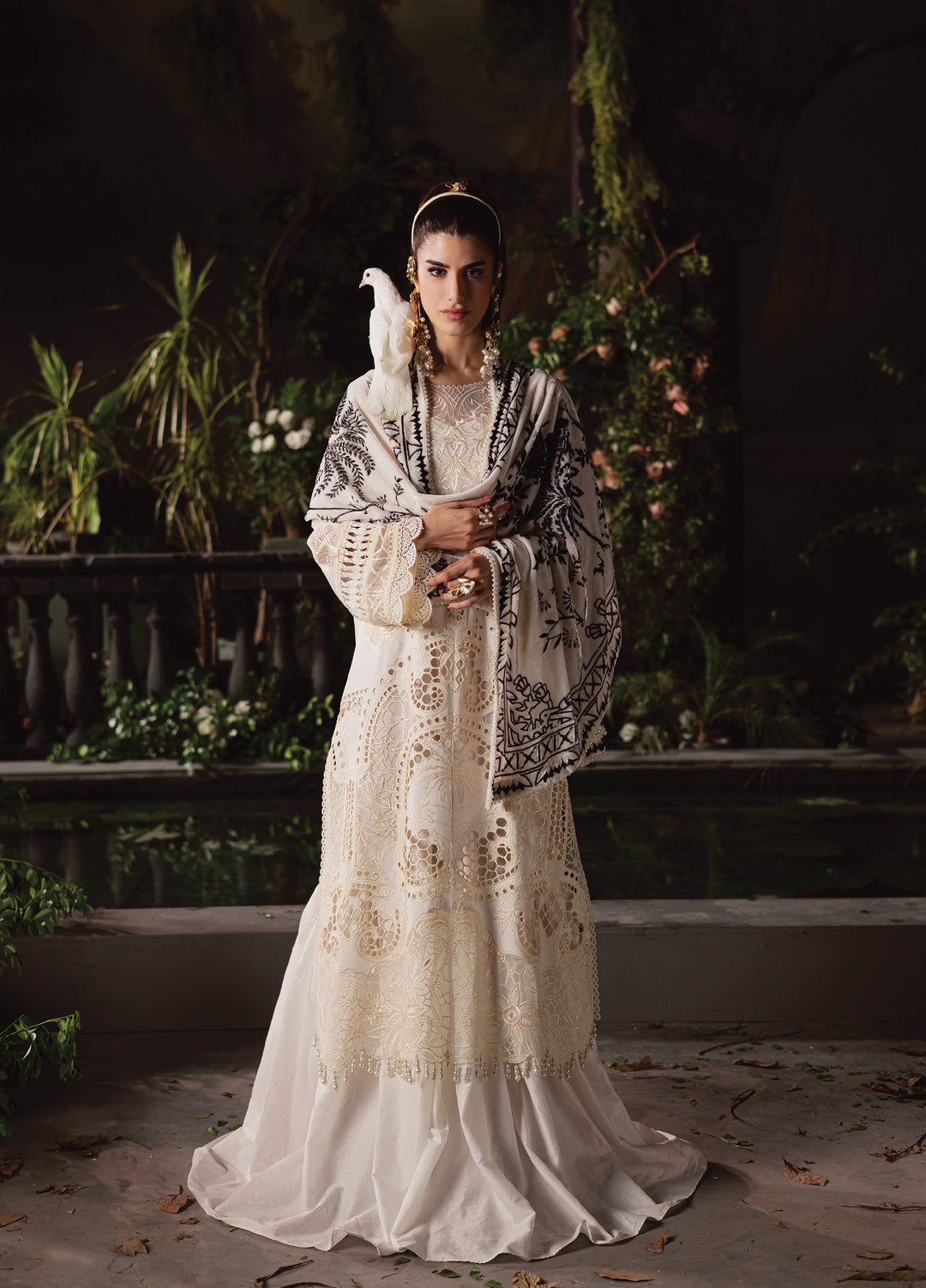Amelia by Mahnur  Luxury Cotrai Embroidered 3 Piece Suits