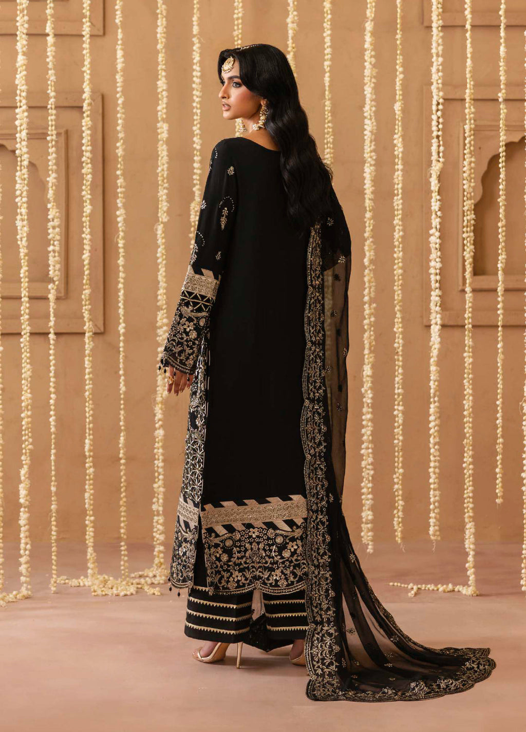 Shehrzadi by Emaan Adeel Unstitched Embroidered Chiffon 3 piece
