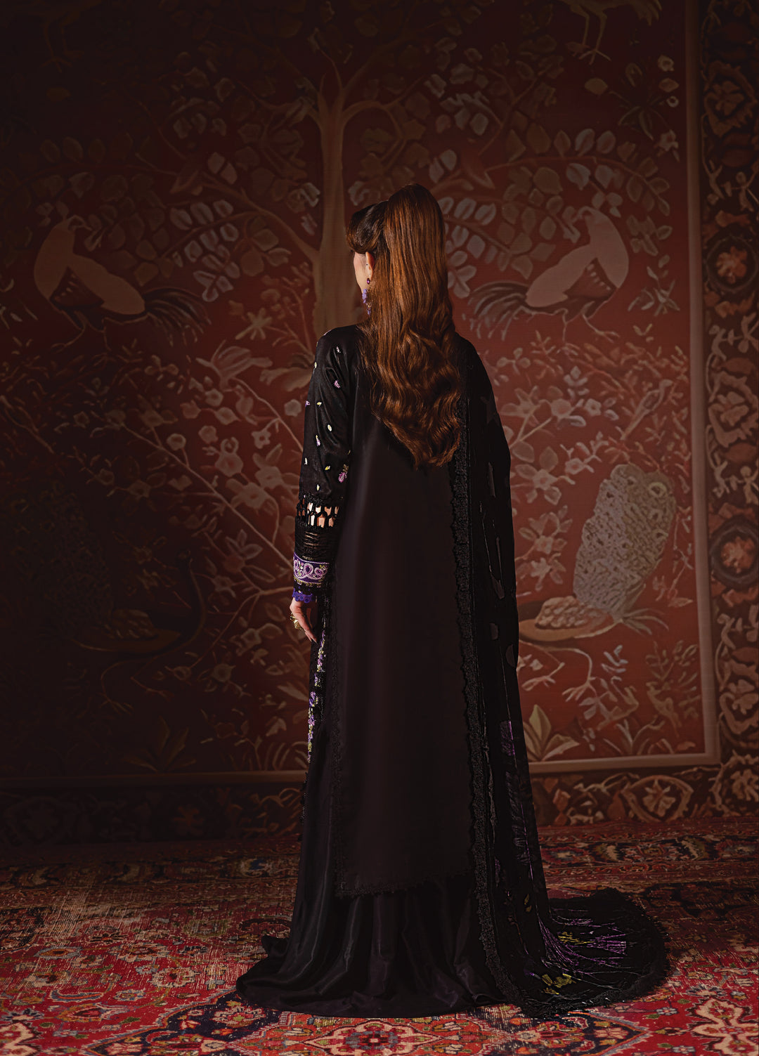 Amelia by Mahnur Stitched Luxury Cotrai Embroidered 3 Piece Suits MN25AL AM-001 - Winter Collection