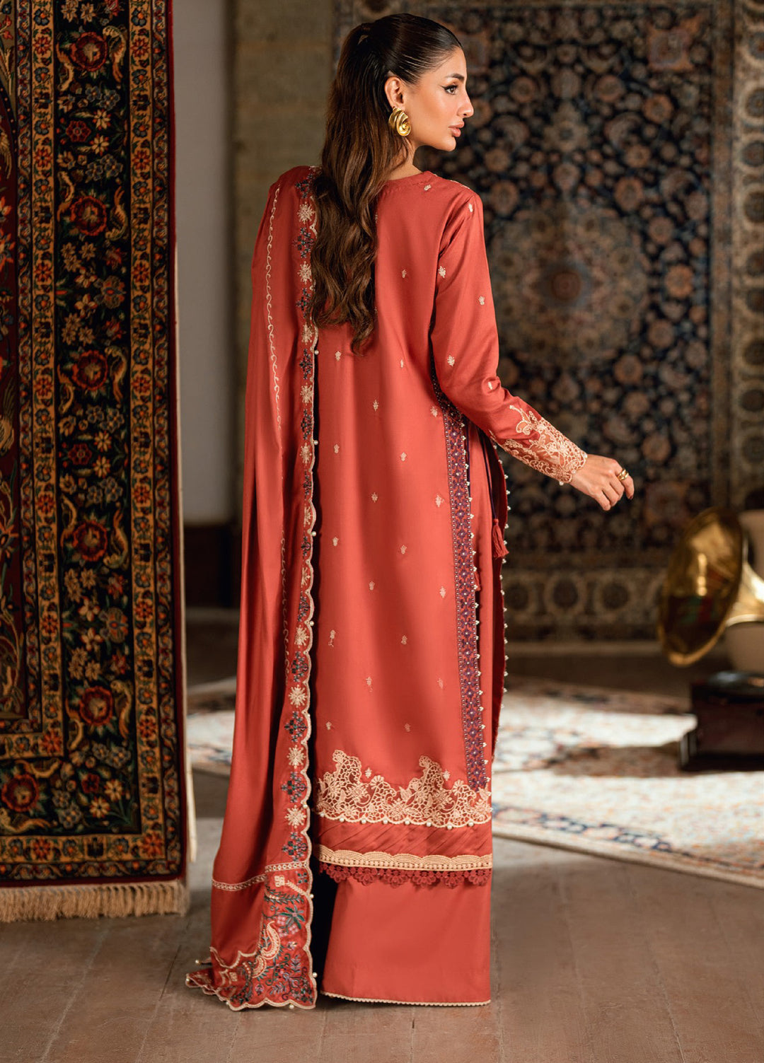 Shades Of Winter by Florent  Marina Twill Embroidered Suits 3 Piece