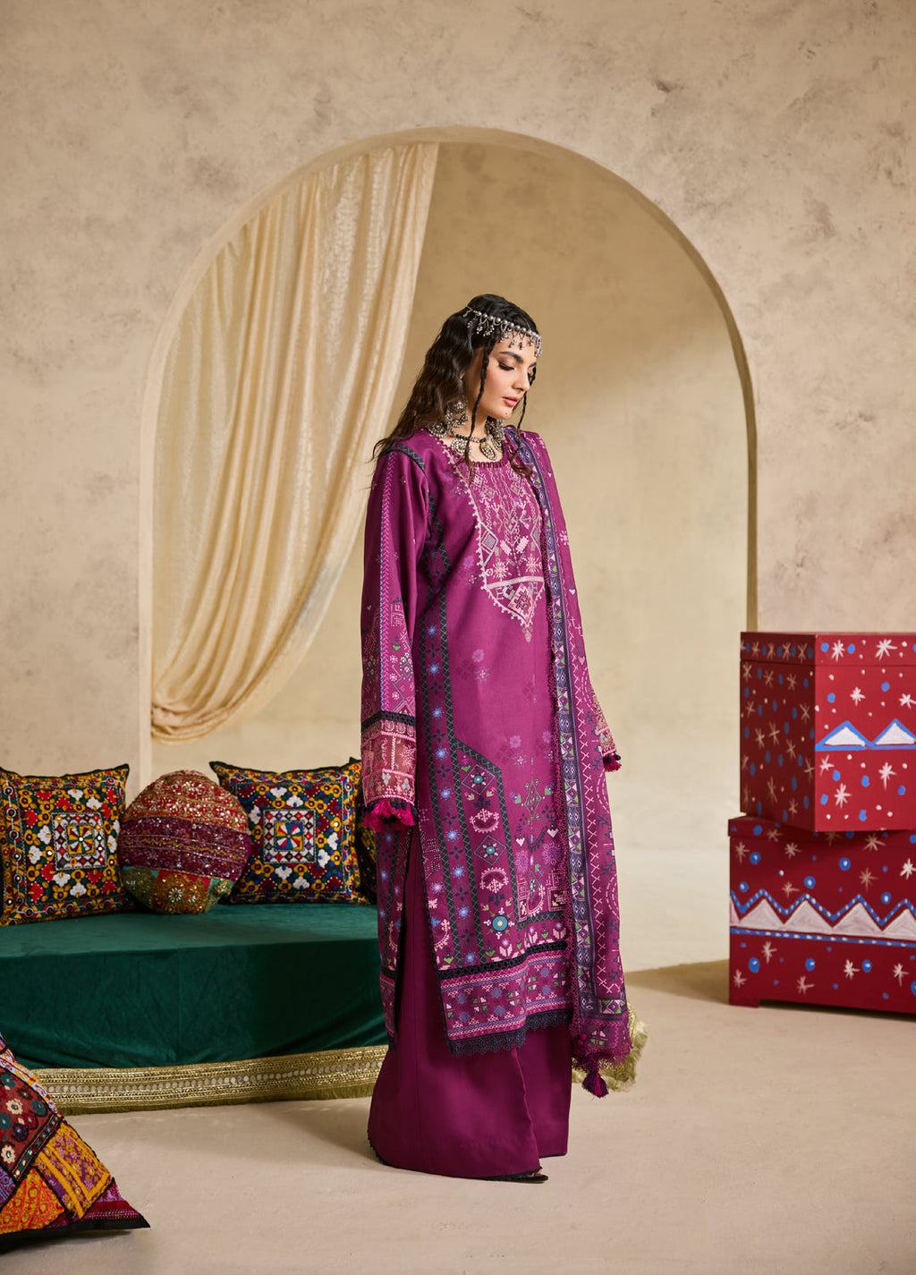 Zync by Florent One Nation Khaddar Embroidered Suits 3 Piece