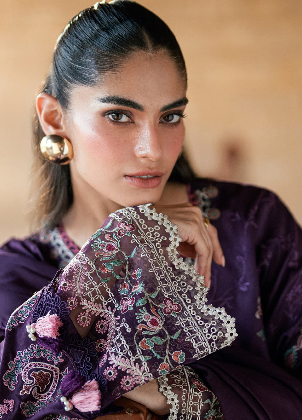 Shades Of Winter by Florent  Marina Twill Embroidered Suits 3 Piece