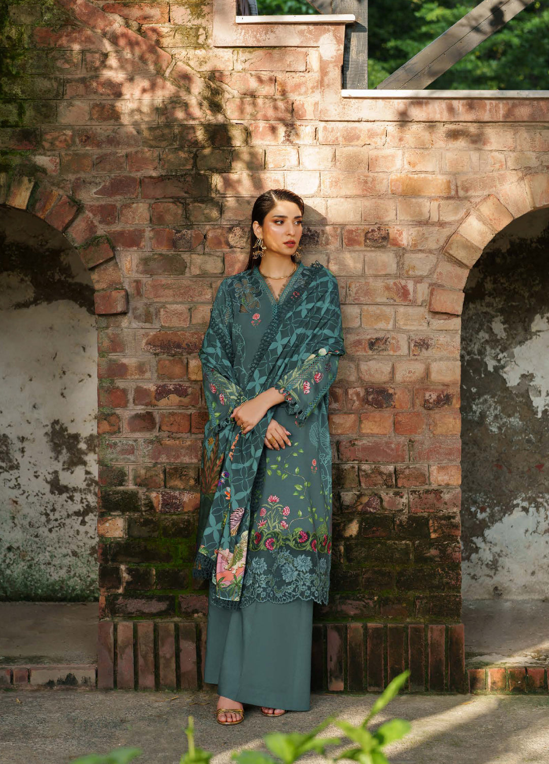 Meraki by Asifa And Nabeel  Viscose Embroidered Suits 3 Piece