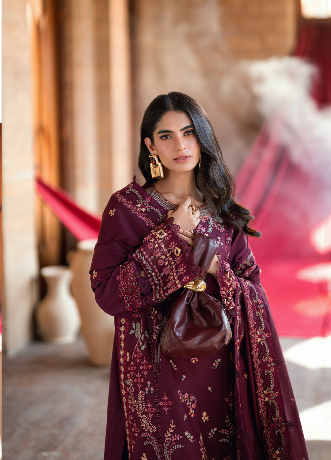 Shades Of Winter by Florent  Marina Twill Embroidered Suits 3 Piece