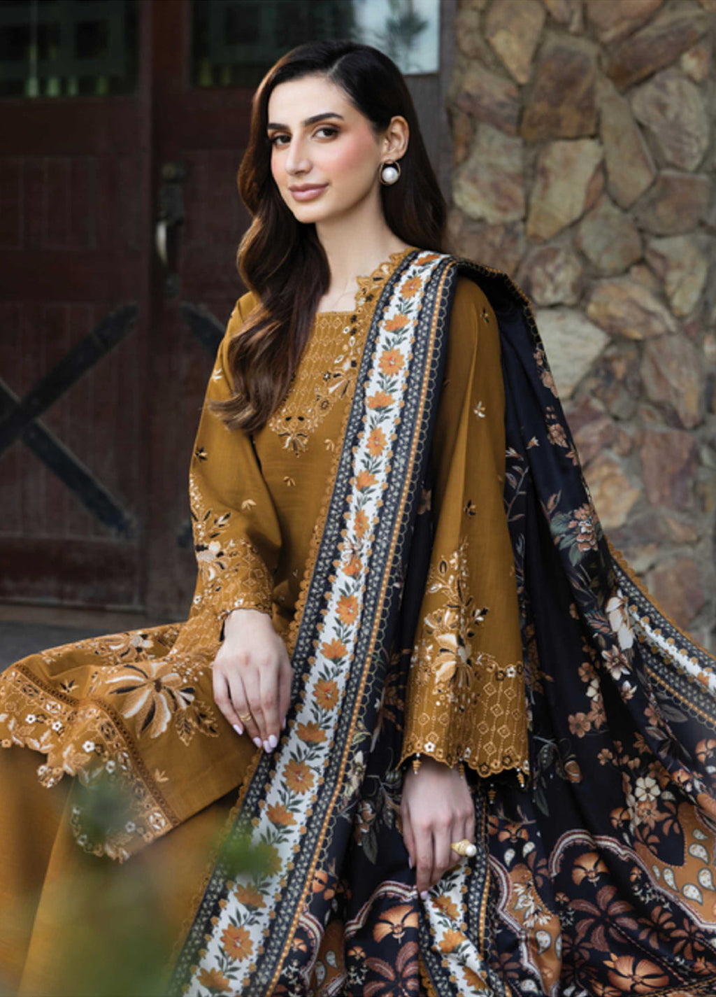 Eminence by Farasha Embroidered Khaddar Suits 3 Piece