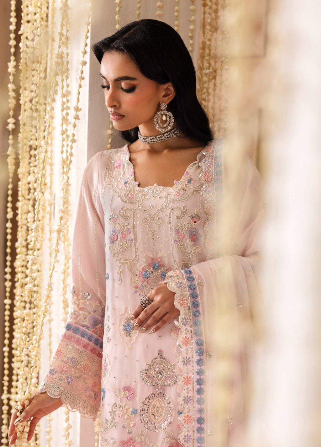 Shehrzadi by Emaan Adeel  Embroidered Chiffon 3 piece