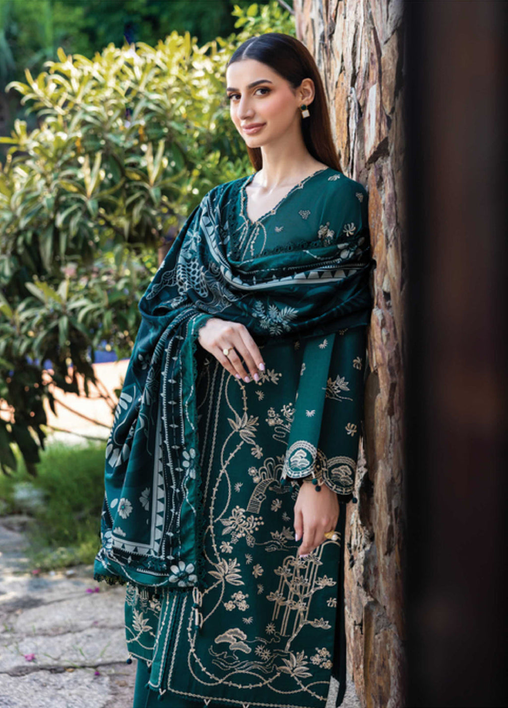 Eminence by Farasha Embroidered Khaddar Suits 3 Piece