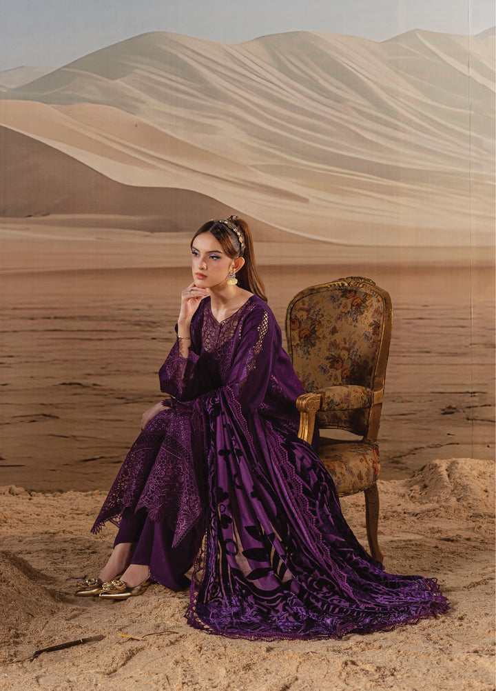 Amelia by Mahnur Stitched Luxury Cotrai Embroidered 3 Piece Suits AM-010 - Winter Collection